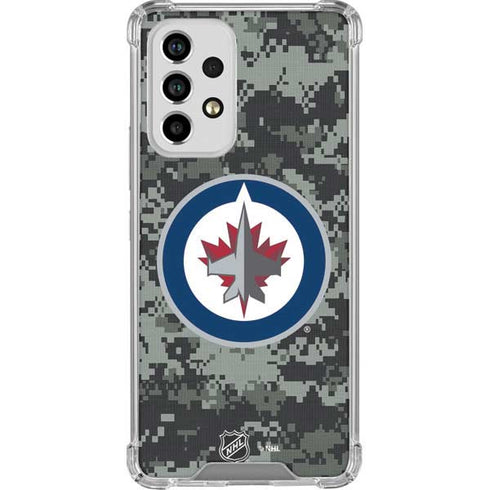 NHL Winnipeg Jets Camo Galaxy A53 5G Clear Case