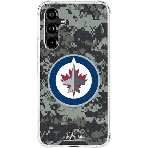 NHL Winnipeg Jets Camo Galaxy A54 5G Clear Case