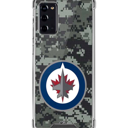 NHL Winnipeg Jets Camo Galaxy Note20 5G Clear Case