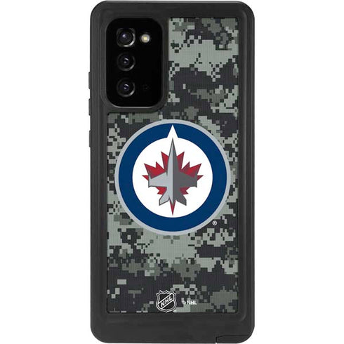 NHL Winnipeg Jets Camo Galaxy Note20 5G Waterproof Case