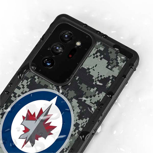 NHL Winnipeg Jets Camo Galaxy Note20 Ultra 5G Waterproof Case