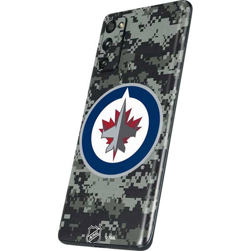 NHL Winnipeg Jets Camo Galaxy S20 Fan Edition Skin