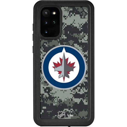 NHL Winnipeg Jets Camo Galaxy S20 Plus Waterproof Case