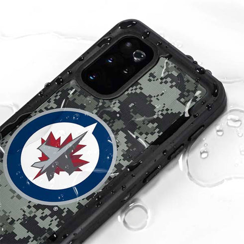 NHL Winnipeg Jets Camo Galaxy S20 Plus Waterproof Case