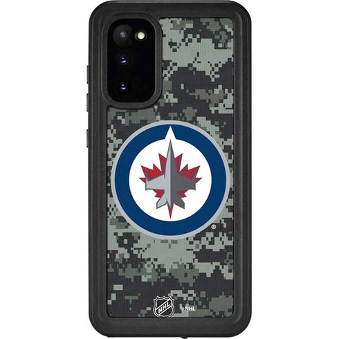NHL Winnipeg Jets Camo Galaxy S20 Waterproof Case