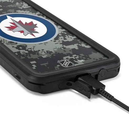 NHL Winnipeg Jets Camo Galaxy S20 Waterproof Case