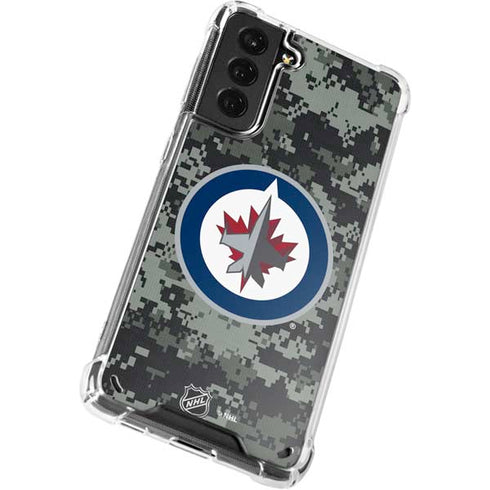 NHL Winnipeg Jets Camo Galaxy S21 Plus 5G Clear Case