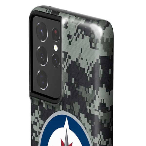 NHL Winnipeg Jets Camo Galaxy S21 Ultra 5G Pro Case