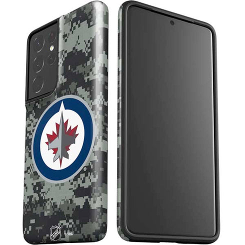 NHL Winnipeg Jets Camo Galaxy S21 Ultra 5G Pro Case