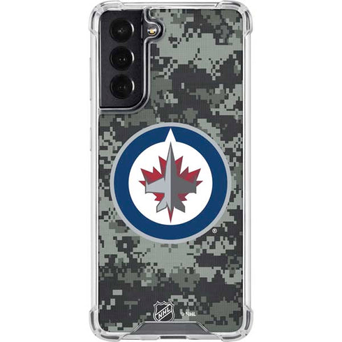 NHL Winnipeg Jets Camo Galaxy S22 Clear Case