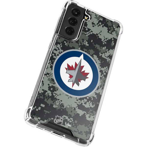 NHL Winnipeg Jets Camo Galaxy S22 Plus Clear Case