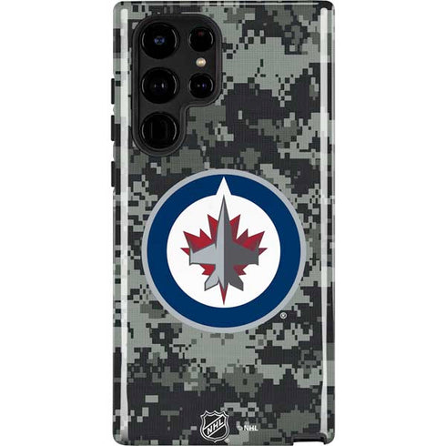 NHL Winnipeg Jets Camo Galaxy S22 Ultra Pro Case