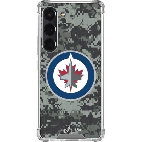 NHL Winnipeg Jets Camo Galaxy S23 Clear Case