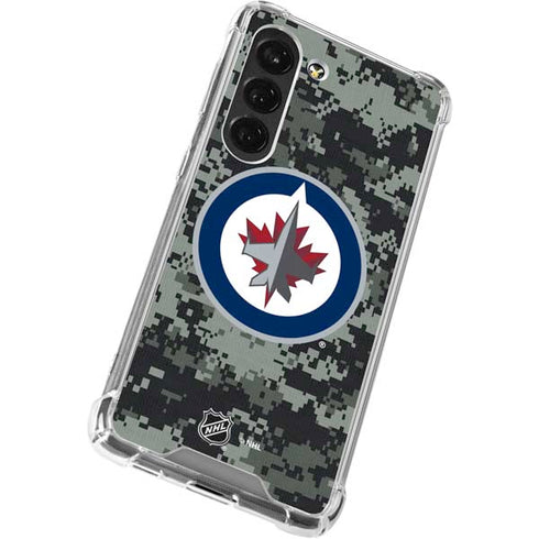 NHL Winnipeg Jets Camo Galaxy S23 Clear Case