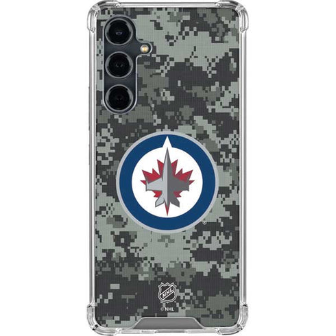 NHL Winnipeg Jets Camo Galaxy S23 FE Clear Case