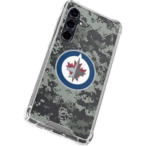 NHL Winnipeg Jets Camo Galaxy S23 FE Clear Case