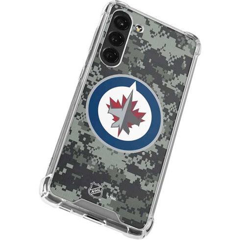 NHL Winnipeg Jets Camo Galaxy S23 Plus Clear Case