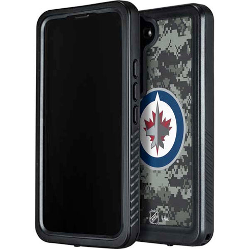NHL Winnipeg Jets Camo Galaxy S23 Waterproof Case