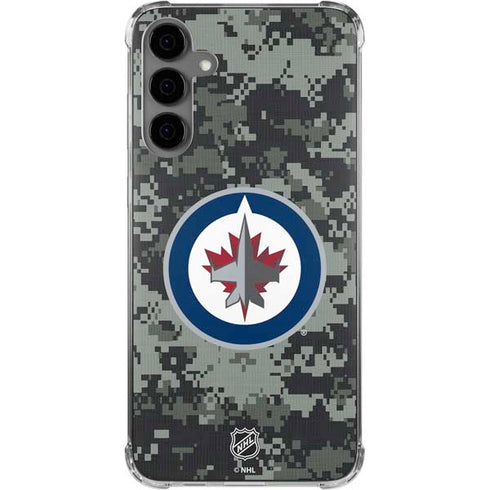 NHL Winnipeg Jets Camo Galaxy S24 Plus Clear Case