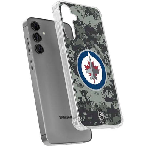 NHL Winnipeg Jets Camo Galaxy S24 Plus Clear Case