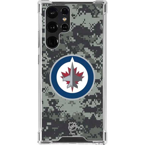 NHL Winnipeg Jets Camo Galaxy S24 Ultra Clear Case