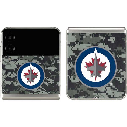 NHL Winnipeg Jets Camo Galaxy Z Flip3 5G Skin