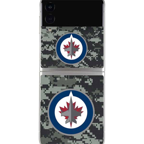 NHL Winnipeg Jets Camo Galaxy Z Flip3 5G Skin