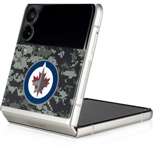 NHL Winnipeg Jets Camo Galaxy Z Flip3 5G Skin
