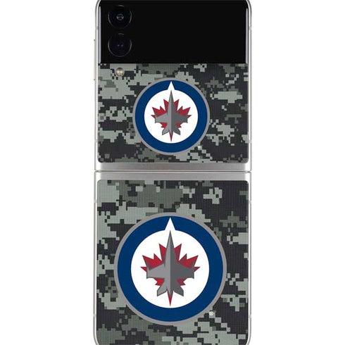 NHL Winnipeg Jets Camo Galaxy Z Flip4 5G Skin