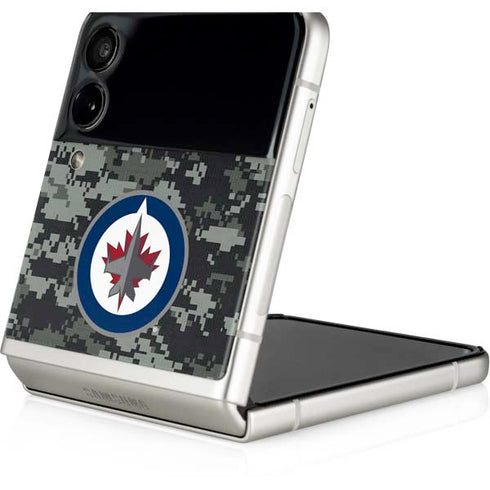 NHL Winnipeg Jets Camo Galaxy Z Flip4 5G Skin