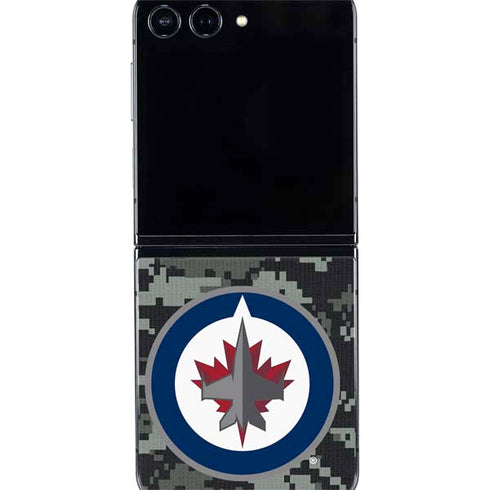 NHL Winnipeg Jets Camo Galaxy Z Flip5 5G Skin