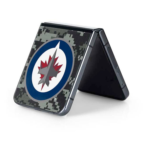 NHL Winnipeg Jets Camo Galaxy Z Flip5 5G Skin