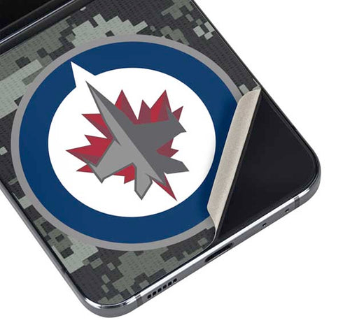 NHL Winnipeg Jets Camo Galaxy Z Flip5 5G Skin