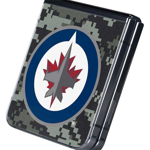 NHL Winnipeg Jets Camo Galaxy Z Flip5 5G Skin