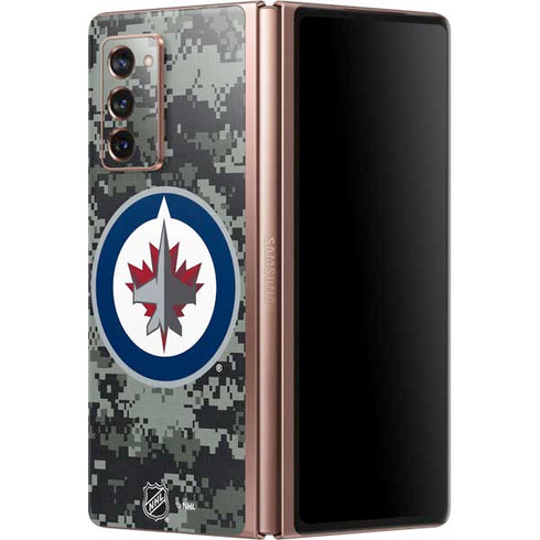 NHL Winnipeg Jets Camo Galaxy Z Fold2 5G Skin