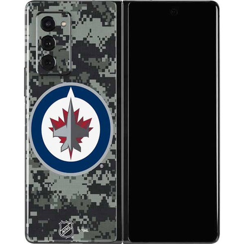 NHL Winnipeg Jets Camo Galaxy Z Fold2 5G Skin