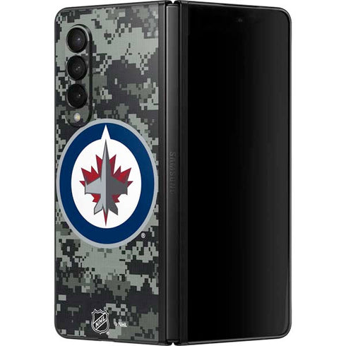 NHL Winnipeg Jets Camo Galaxy Z Fold3 5G Skin