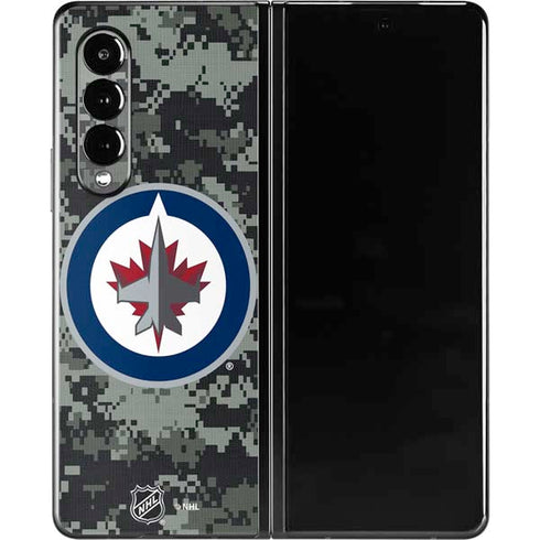 NHL Winnipeg Jets Camo Galaxy Z Fold3 5G Skin