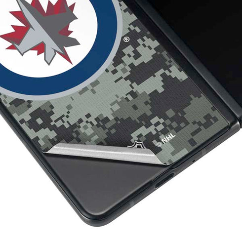NHL Winnipeg Jets Camo Galaxy Z Fold3 5G Skin
