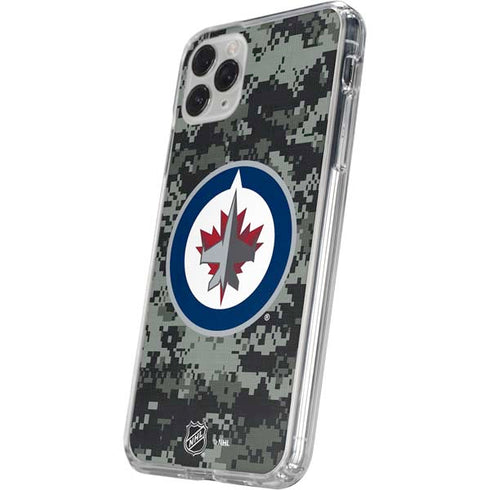 NHL Winnipeg Jets Camo iPhone 11 Pro Clear Case