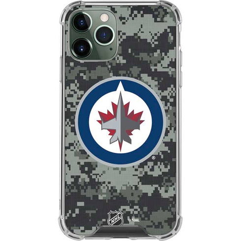 NHL Winnipeg Jets Camo iPhone 11 Pro Max Clear Case