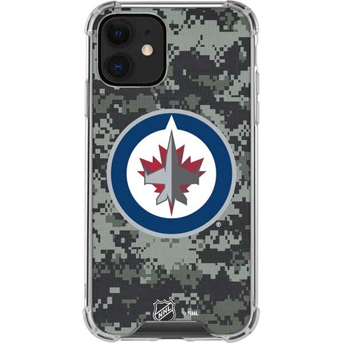 NHL Winnipeg Jets Camo iPhone 12 Clear Case