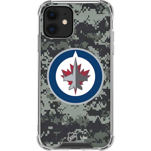 NHL Winnipeg Jets Camo iPhone 12 Mini Clear Case