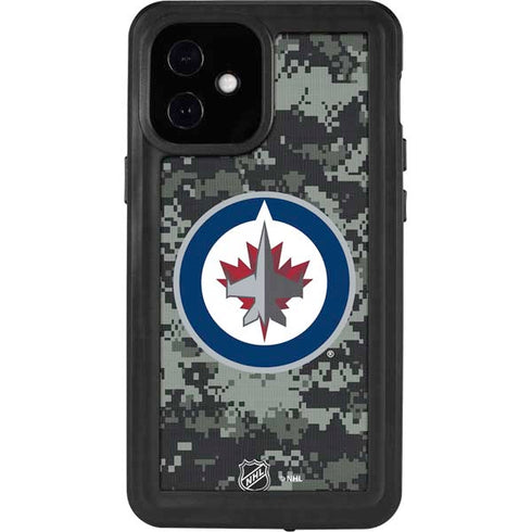 NHL Winnipeg Jets Camo iPhone 12 Mini Waterproof Case