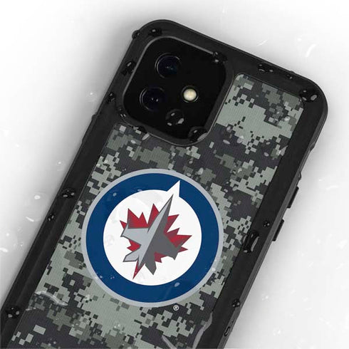 NHL Winnipeg Jets Camo iPhone 12 Mini Waterproof Case