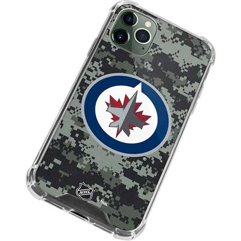 NHL Winnipeg Jets Camo iPhone 12 Pro Clear Case