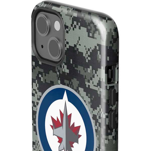 NHL Winnipeg Jets Camo iPhone 15 Plus Impact Case