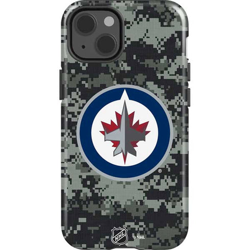 NHL Winnipeg Jets Camo iPhone 15 Impact Case