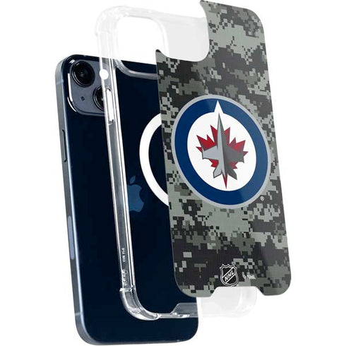 NHL Winnipeg Jets Camo iPhone 14 Plus MagSafe Case