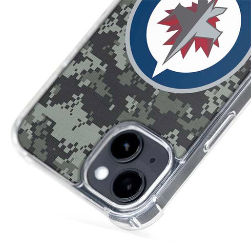 NHL Winnipeg Jets Camo iPhone 15 Plus MagSafe Case